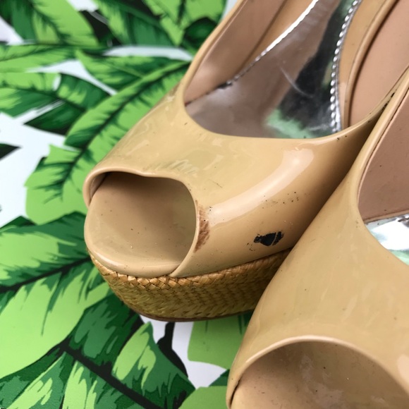 Gucci Vitello Vernice Soft Sable Woven Wedges - Picture 3 of 8